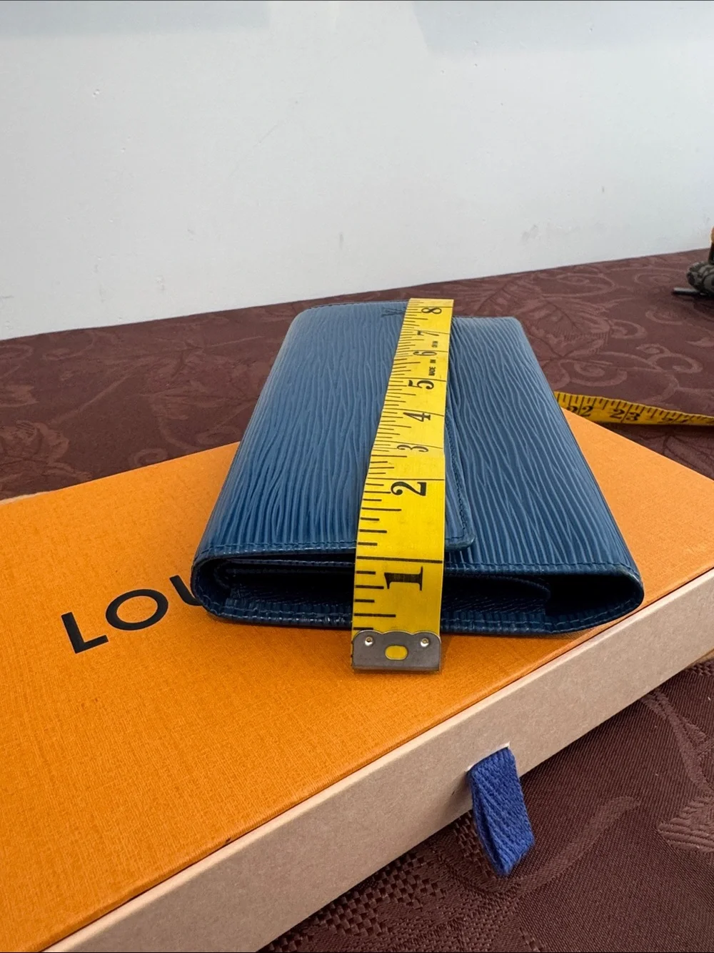 Louis Vuitton Blue Epi Leather Bag & Wallet